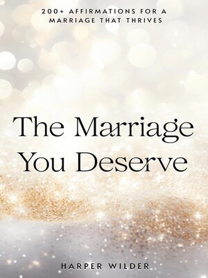cover image of The Marriage You Deserve